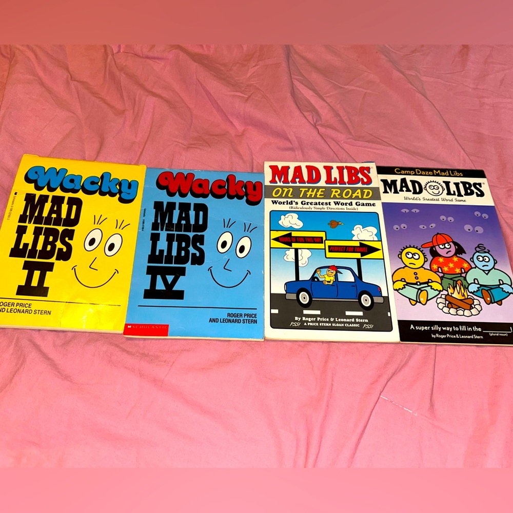 Mad Libs Booklets Lot Of 4 Older Books, Pre-owned